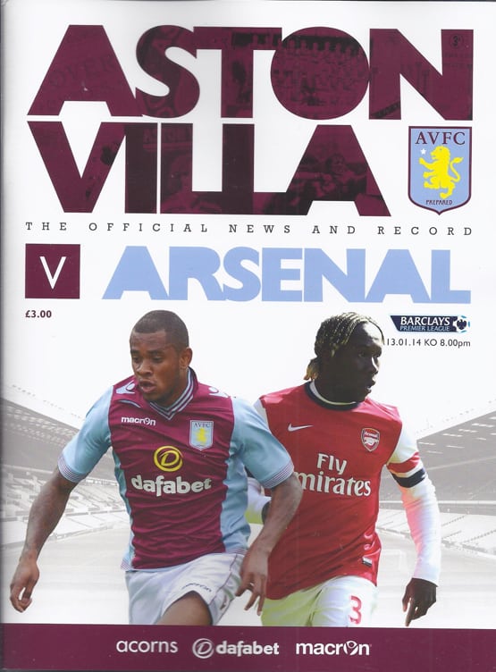 Aston Villa FC v Arsenal FC